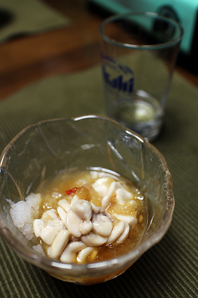 soft cod roe with grated Daikon & Ponzu 白子ポン酢