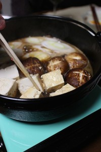 vegetables after meet for Sukiyaki すき焼き